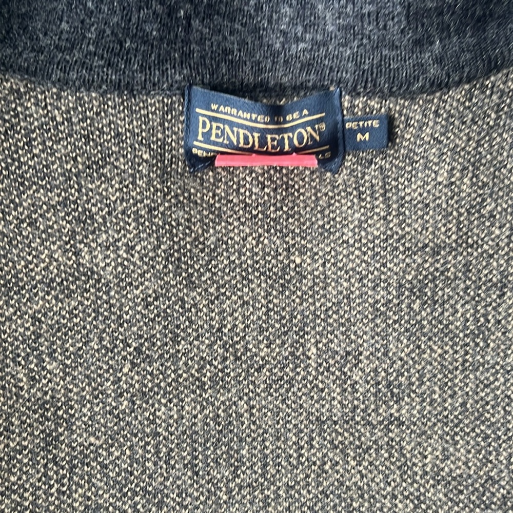 Pendleton Wool Open Front Sweater - image 2